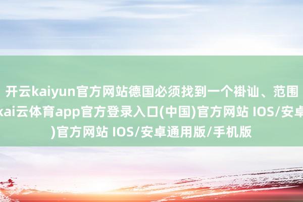 开云kaiyun官方网站德国必须找到一个褂讪、范围饱和大的商场-kai云体育app官方登录入口(中国)官方网站 IOS/安卓通用版/手机版